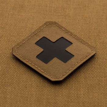 Preview: M-TAC®: Medic Cross Patch - Laser Cut coyote/schwarz
